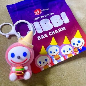 ❤️ Jack In The Box 2026 JIBBI Charm Keychain Rare red pink spicy Limited